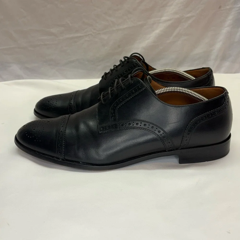 BALLY OF SWITZERLAND Brooking Oxfords Mens US 12 3E Extra Wide Dress Shoes Black